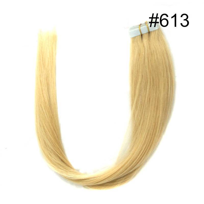 Pu traceless nano human hair European and American hair extension 16inch 40cm 20 piece pack