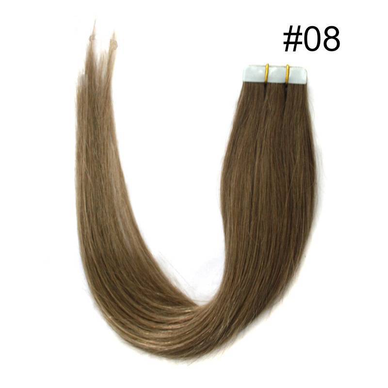 Pu traceless nano human hair European and American hair extension 16inch 40cm 20 piece pack