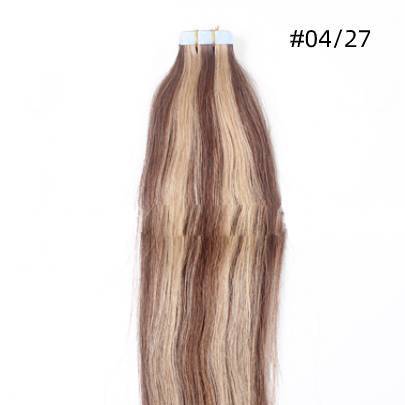 Pu traceless nano human hair European and American hair extension 16inch 40cm 20 piece pack