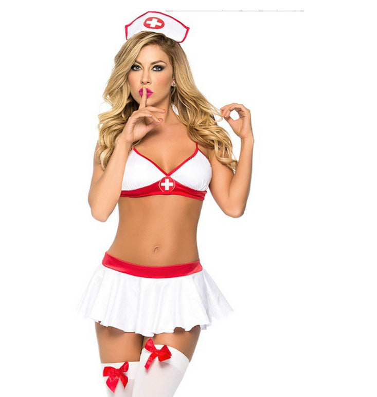 Sexy Lingerie Sexy Nurse Costume Halloween Nurse Costume Three Point Nurse