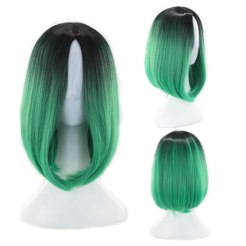 foreign trade new wig European and American women"s short straight hair gradient Bobo Bobo Bobo Bobo