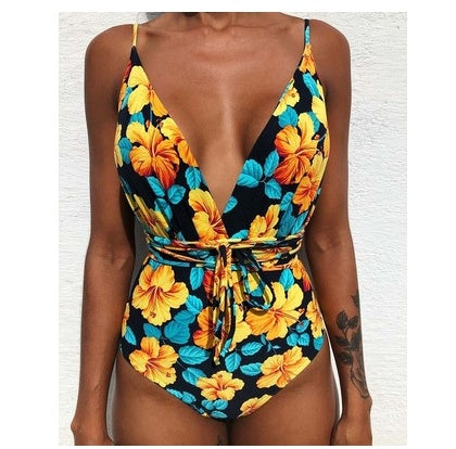 One Piece Swimsuit Backless Monokini Swimwear Women