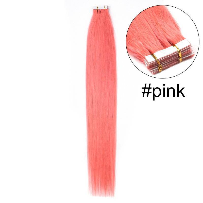 Pu traceless nano human hair European and American hair extension 16inch 40cm 20 piece pack