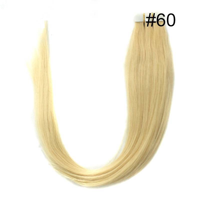 Pu traceless nano human hair European and American hair extension 16inch 40cm 20 piece pack