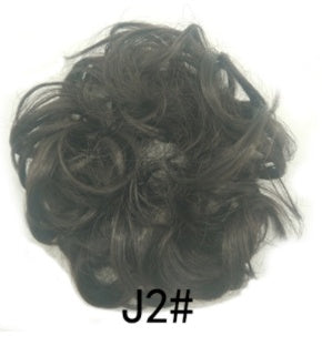 New Trendy Design Women Wavy Curly Messy Hair Bun Synthetic