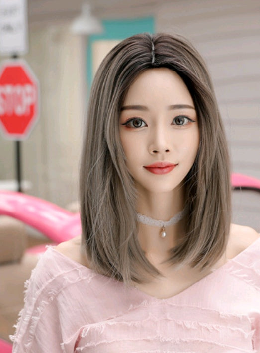 Wig in the long straight hair fashion realistic wig wig long straight hair