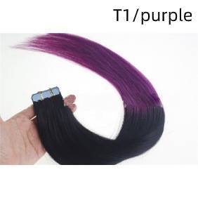 Pu traceless nano human hair European and American hair extension 16inch 40cm 20 piece pack