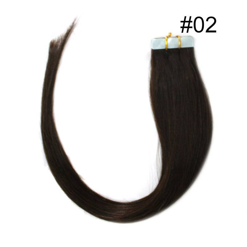 Pu traceless nano human hair European and American hair extension 16inch 40cm 20 piece pack