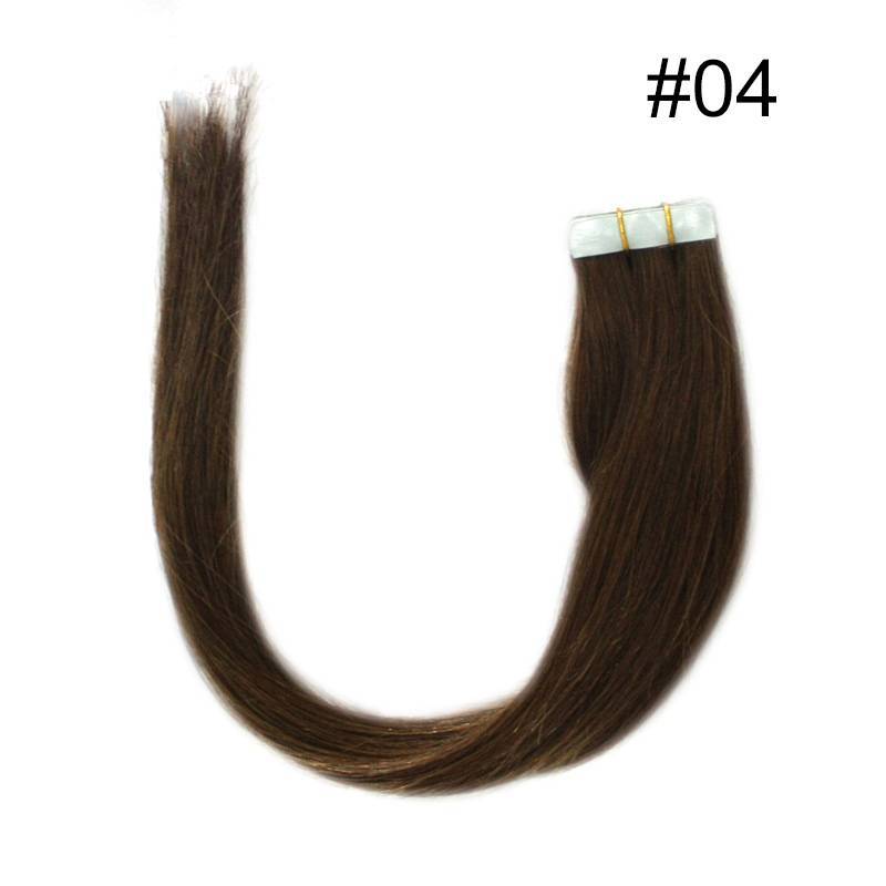 Pu traceless nano human hair European and American hair extension 16inch 40cm 20 piece pack