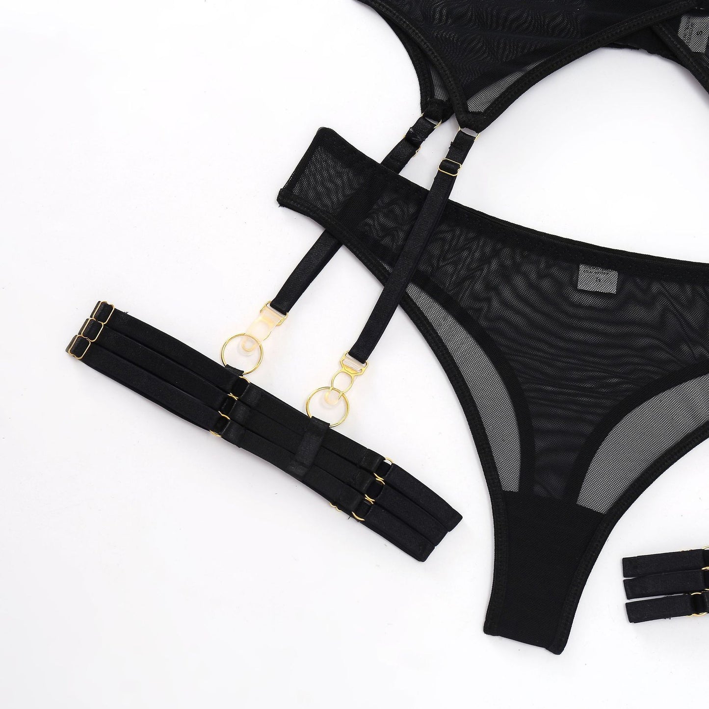 Three-piece Sexy Lingerie Garter Belt