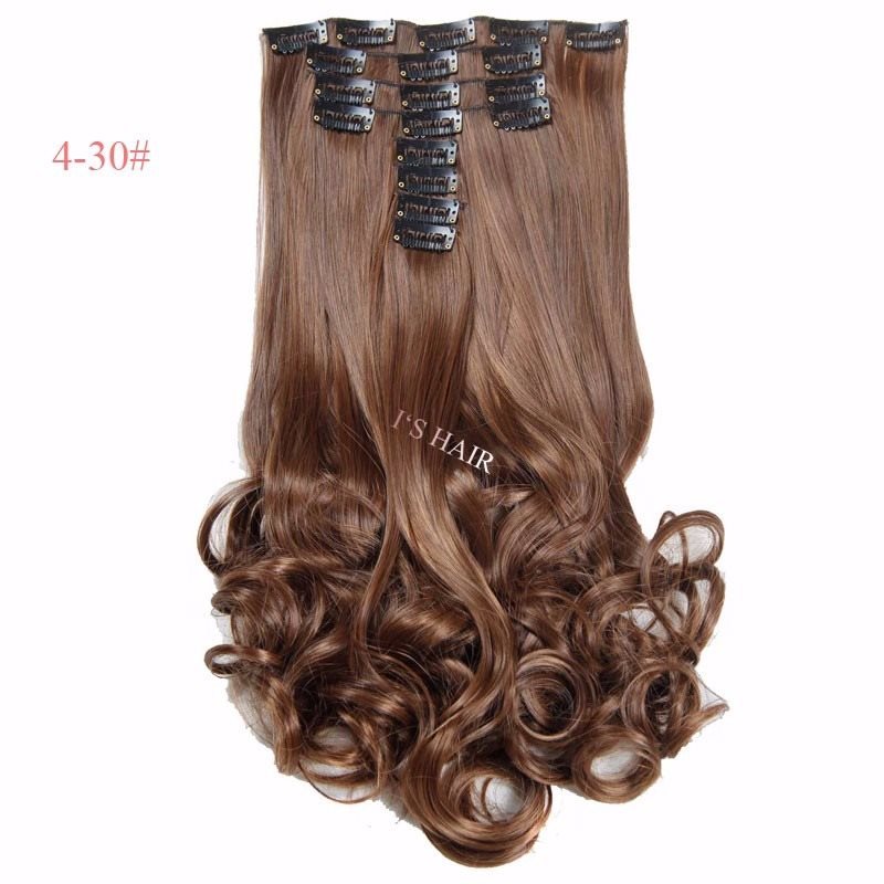 Wig, Euramerican popular ladies 18 card 8 piece long roll, big wave, no trace hair receiving.