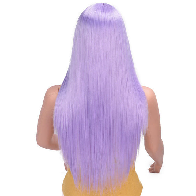 Women's fake long straight hair