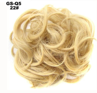 New Trendy Design Women Wavy Curly Messy Hair Bun Synthetic