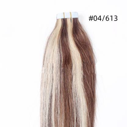 Pu traceless nano human hair European and American hair extension 16inch 40cm 20 piece pack