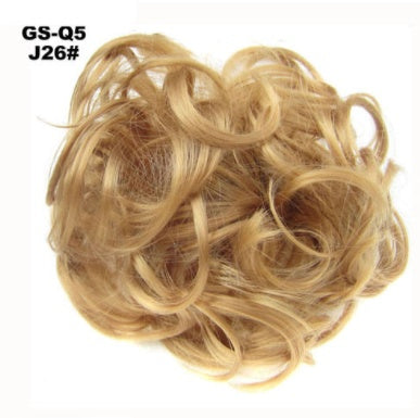 New Trendy Design Women Wavy Curly Messy Hair Bun Synthetic