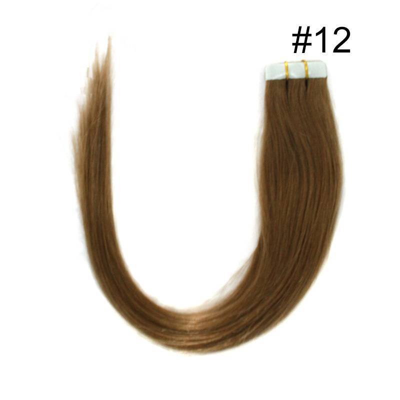 Pu traceless nano human hair European and American hair extension 16inch 40cm 20 piece pack