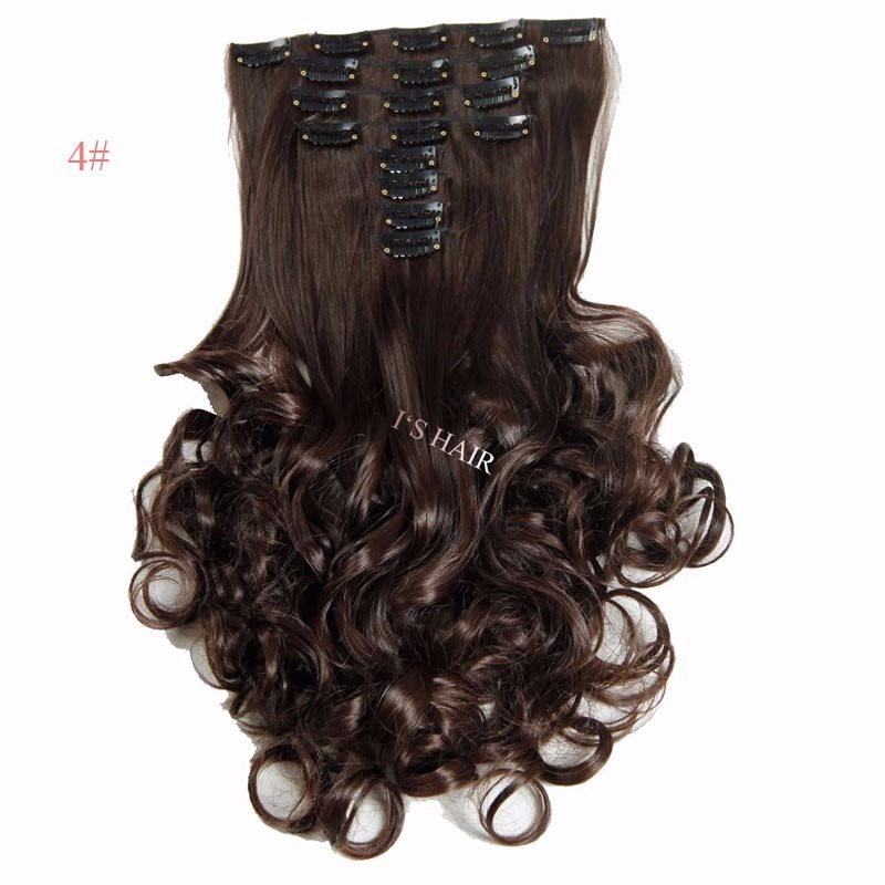 Wig, Euramerican popular ladies 18 card 8 piece long roll, big wave, no trace hair receiving.