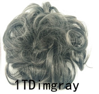 New Trendy Design Women Wavy Curly Messy Hair Bun Synthetic