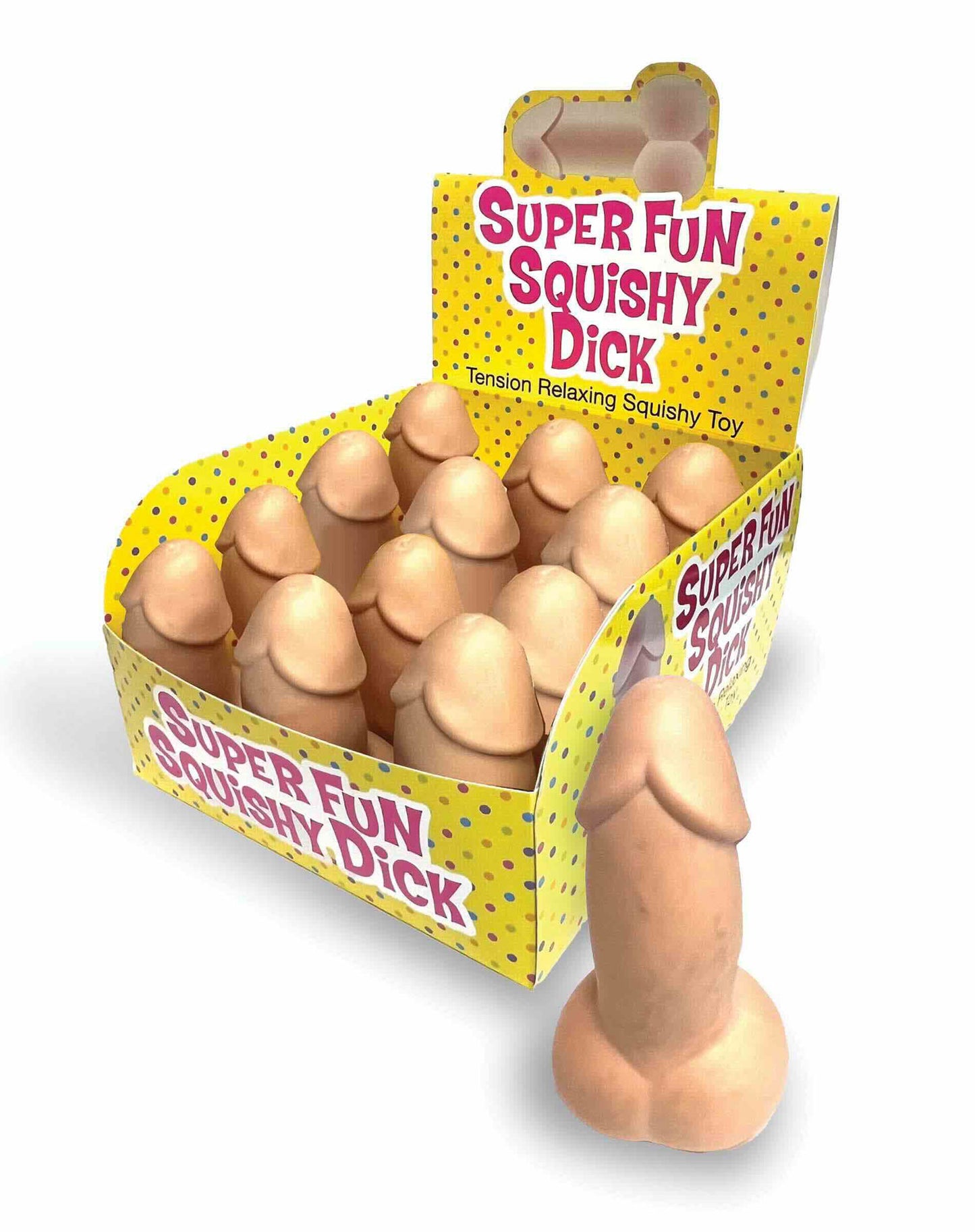 Super Fun Squishy Dicks Display 12 Ct. LG-CP1181