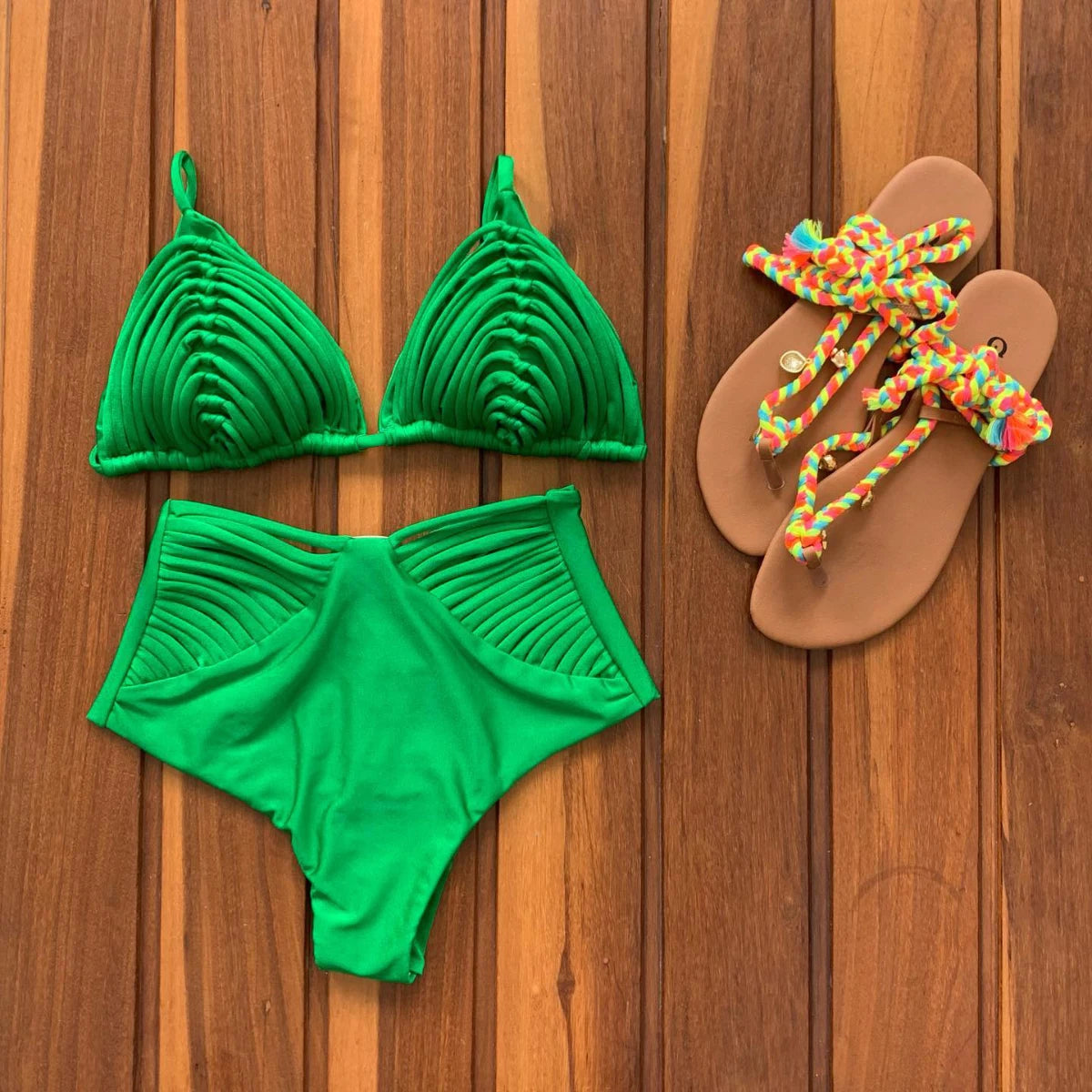 SEAURAL 2024 New Brazilian Bikini Bandage Stripes Swimwear Women's Swimsuit Two Piece Set Female Sexy Mujer Beachwear Summer