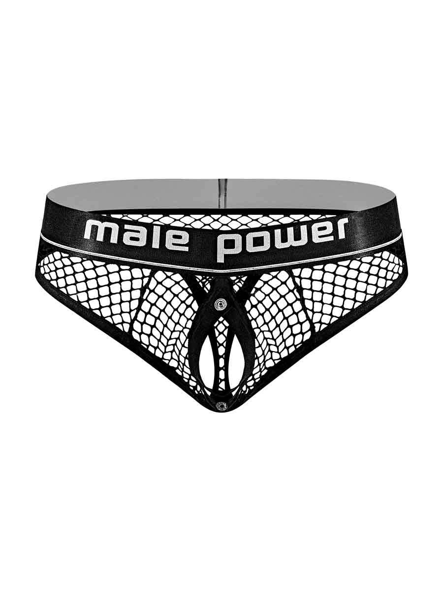 Cock Pit Net Cock Ring Thong - S/ M - Black MP-410260BKSM