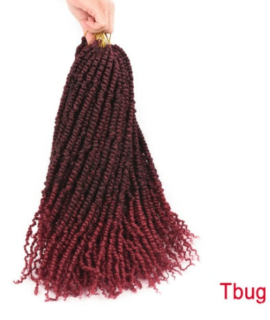 TOMO Pre-twisted Passion Twist Crochet African Dirty Braids Crochet Hair