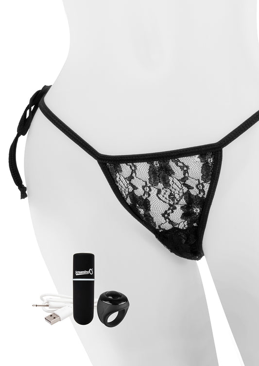 My Secret Charged Remote Control Panty Vibe -  Black APTY-BL-101E