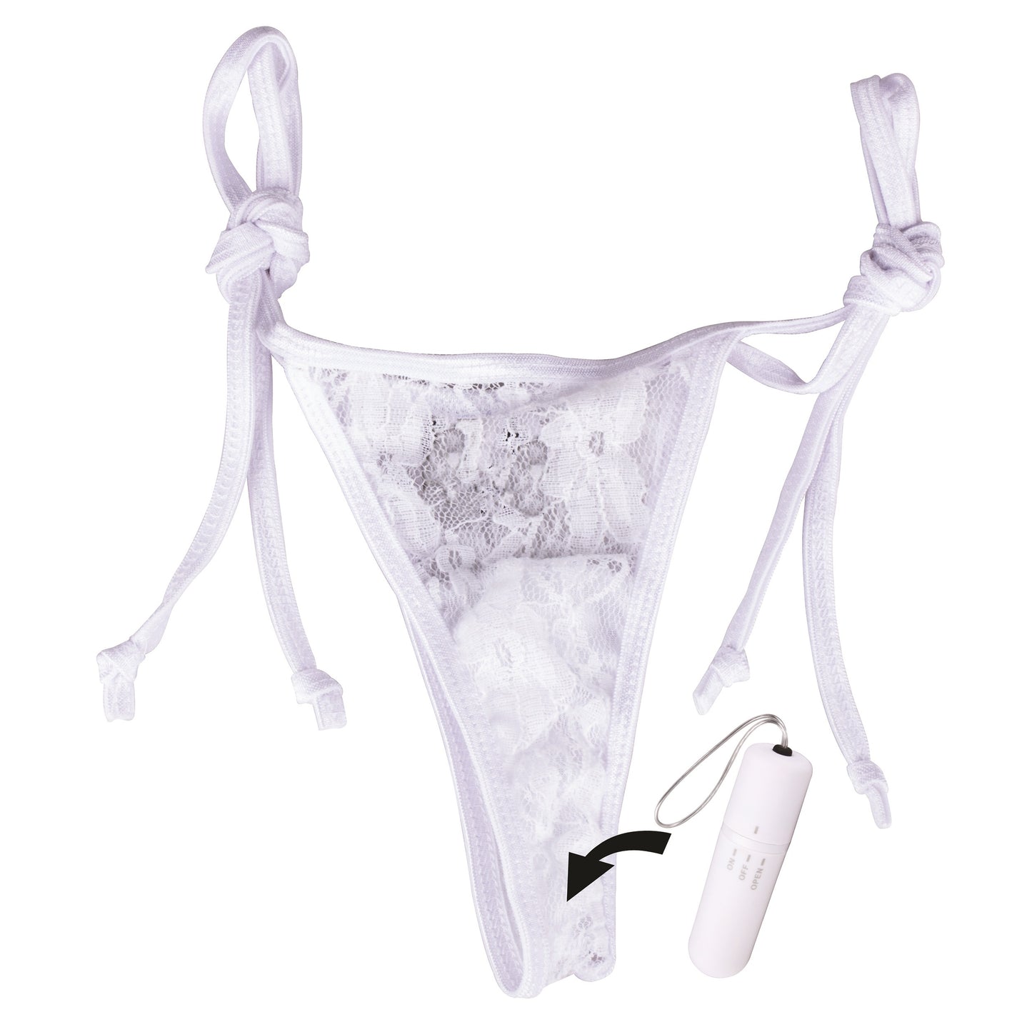 My Secret Screaming O Vibrating Panty Set - White - Each SO-PNTY-W-101E