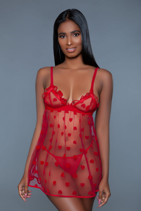 Valentina Slip - Small - Red BW-2032-S